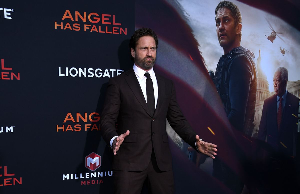 In this file photo taken on 20 August Scottish actor Gerard Butler arrives for the Los Angeles premiere of `Angel Has Fallen` at the Regency Village theatre in Westwood, California. Photo: AFP