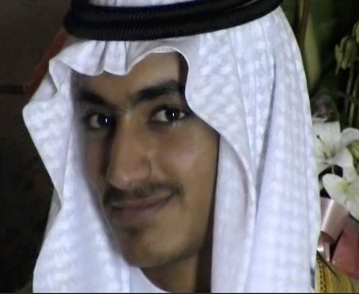 In this file photo taken on 1 March 2019 (FILES) An undated file video grab released by the Central Intelligence Agency (CIA) on 1 November 2017 and taken by researchers from the Federation for Defense of Democracies` Long War Journal, shows an image of Hamza Bin Laden. Photo: AFP