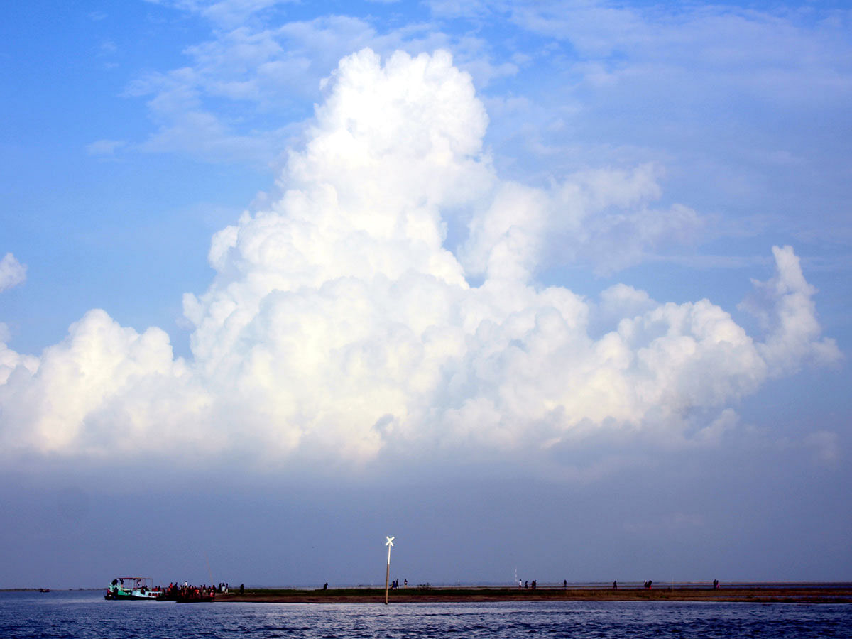 Clouds in the autumn sky over a haor at Kishoreganj. The picture was taken on 17 September 2019, Photo: Tafsilul Aziz