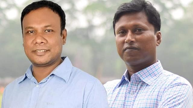 Fazlur Rahman and Iqbal Hossain new president and secretary of Jatiyatabadi Chhatra Dal, the student wing of the Bangladesh Nationalist Party. Photo: Taken from Facebook