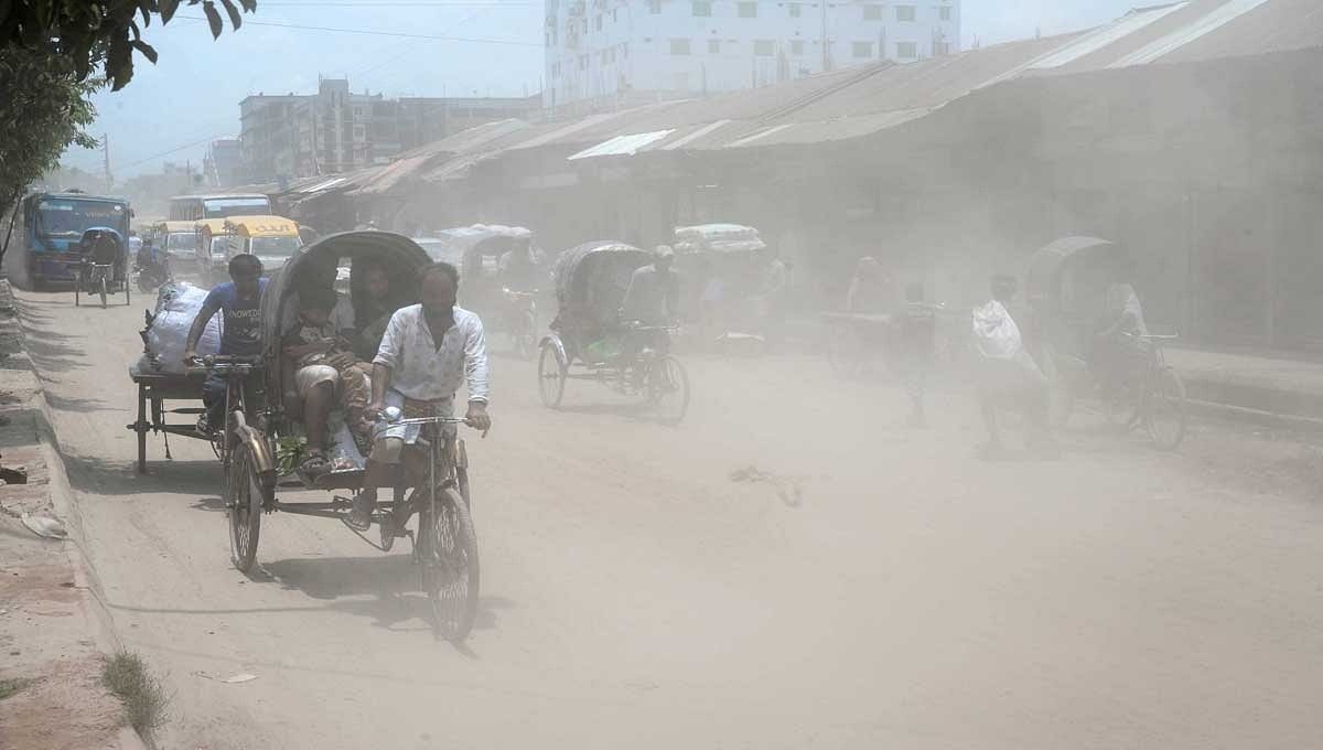 Dhaka again ranks 2nd worst in Air Quality Index. Photo: UNB