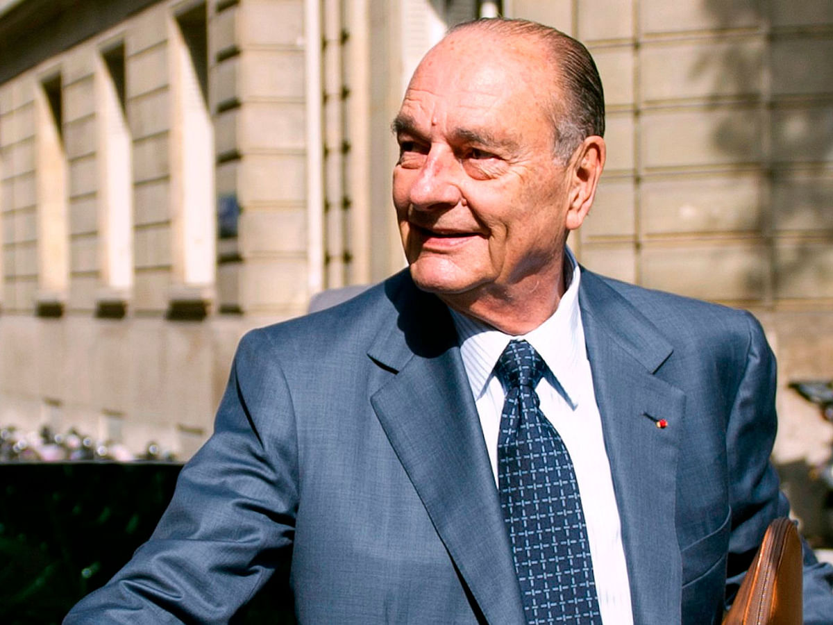 In this file photo taken on 01 September, 2011, French former president Jacques Chirac arrives at his office, in Paris, five days ahead of the start of his trial for corruption relating to his time as Paris mayor in the 1990s. Former French President Jacques Chirac has died at the age of 86, it was announced on 26 September, 2019. Photo: AFP