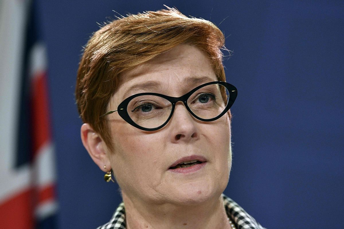 Australia`s foreign minister Marise Payne attends joint press conference with New Zealand counterpart Winston Peters in Sydney on 4 October 2019. Photo: AFP