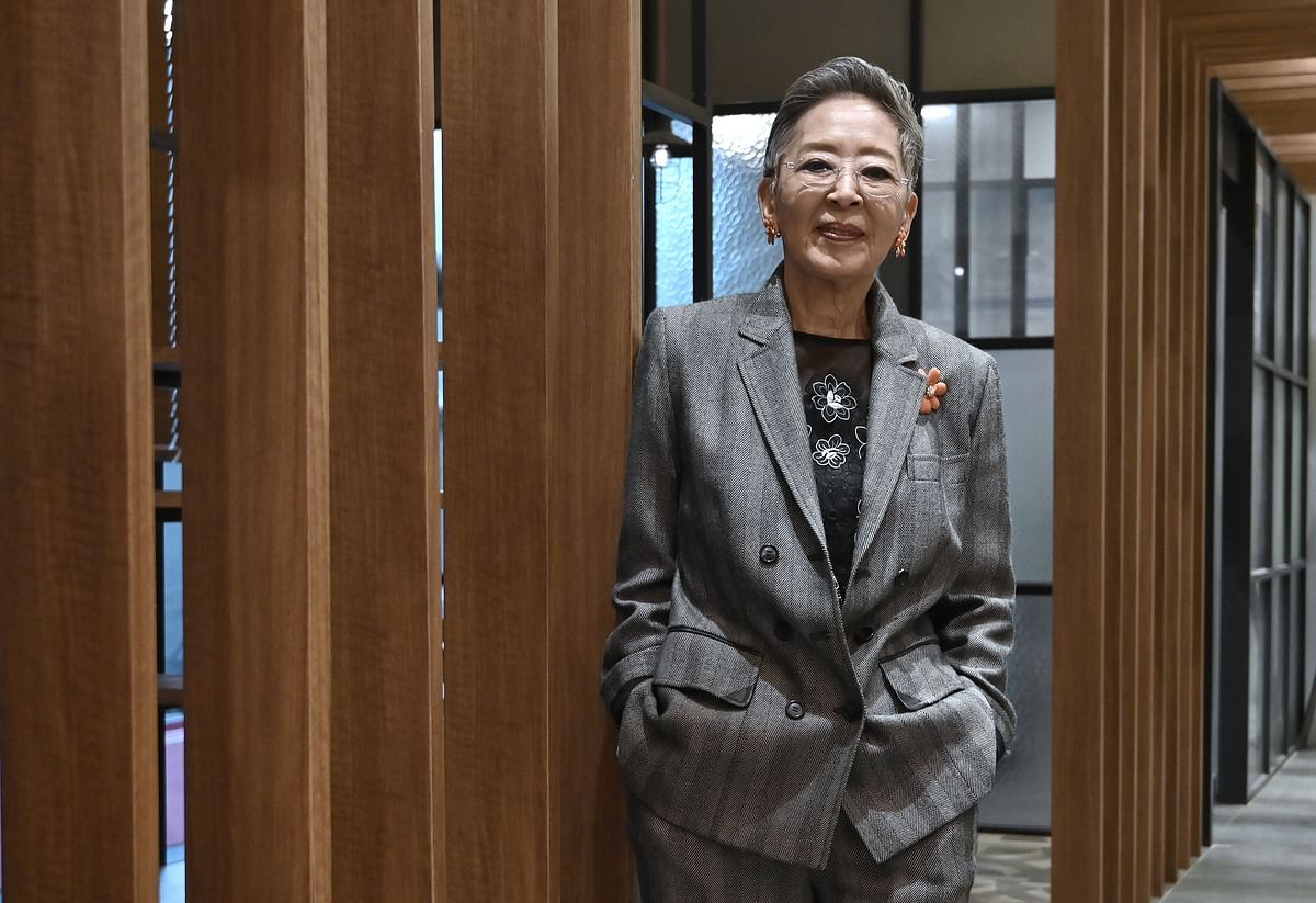 This picture taken on 4October 2019 shows South Korean actress Kim Ji-mee posing during an interview with AFP as part of the Busan International Film Festival (BIFF) in Busan. Photo: AFP