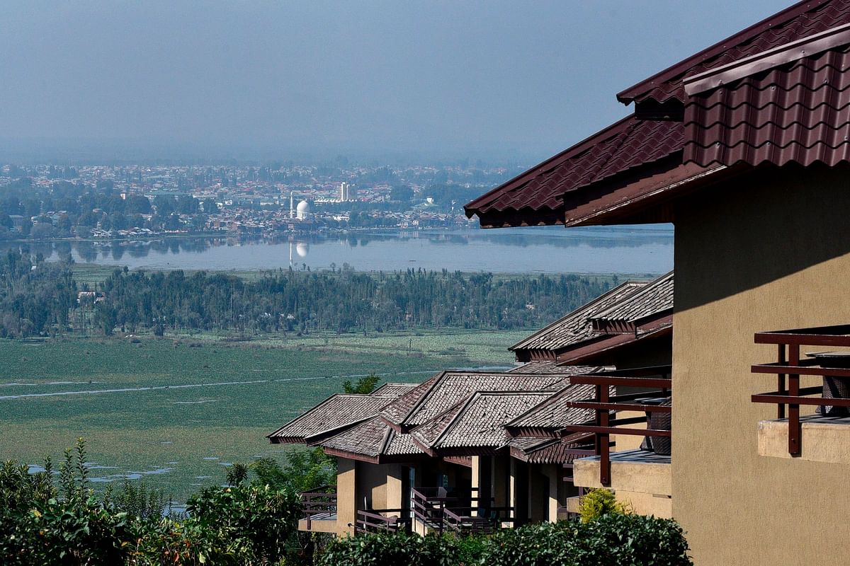 General view of the Srinagar from a hotel on 10 October 2019. Photo: AFP