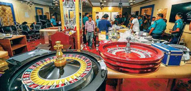 Several elements of the ruling party and affiliated bodies were nabbed during the crackdown on casinos