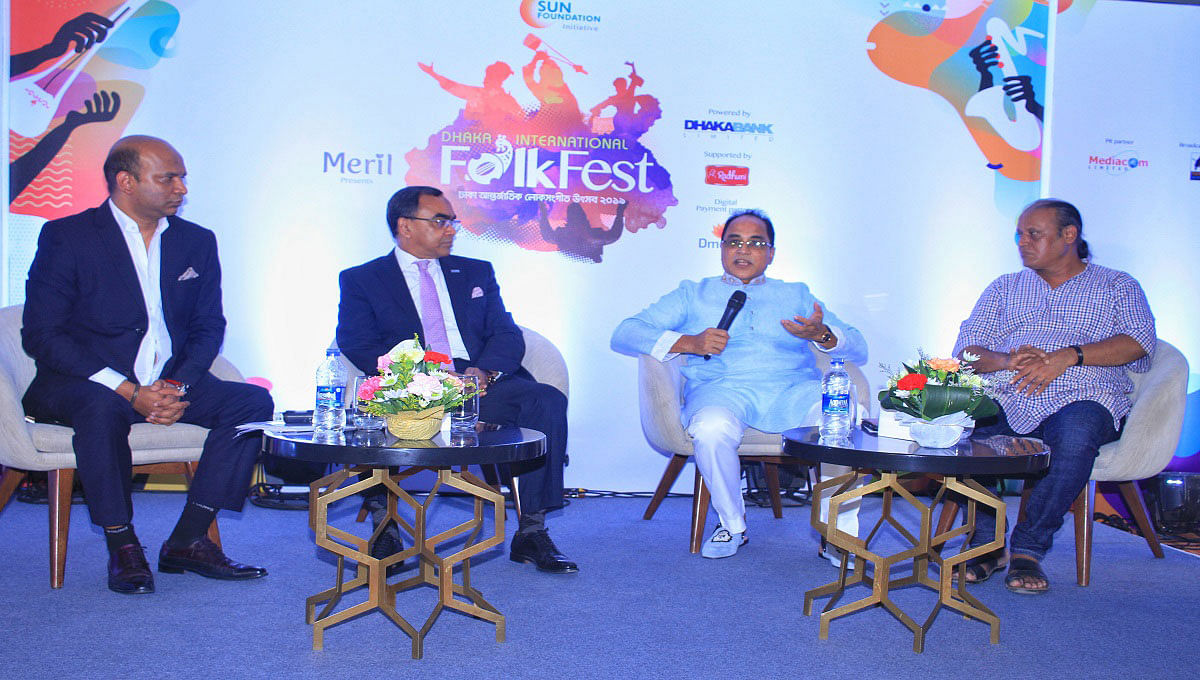 As many as 200 artistes from six countries will perform in fifth Dhaka International Folk Fest on 14 November. Photo: UNB