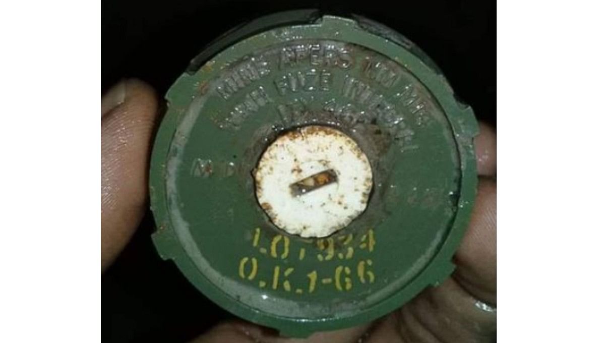 Wartime grenades, landmines found in Adamdighi upazila of Bogura. Photo: UNB