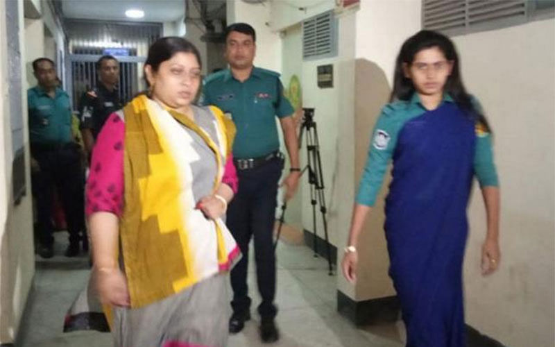 A housewife arrested over the mysterious death of a domestic help in Dhaka city`s Mohammadpur on 24 October, 2019. File Photo