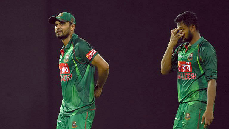 Shakib and Mashrafe. Photo, AFP