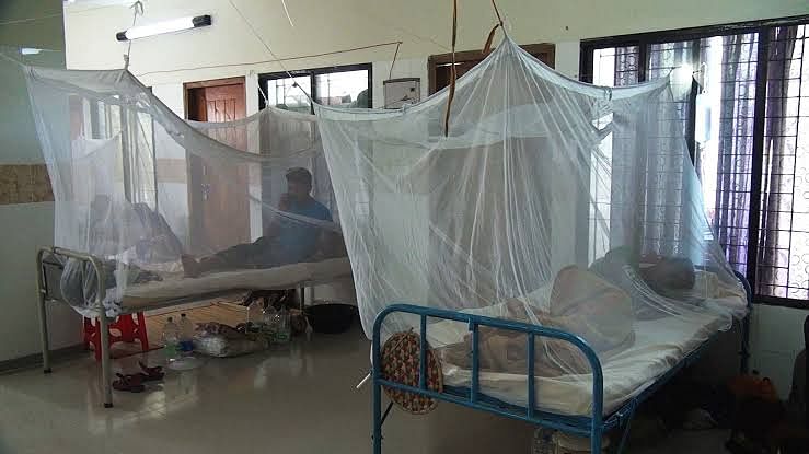 Dengue patients undergoing treatment at a hospital. UNB File Photo