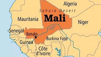 Map of Mali. AFP File Photo