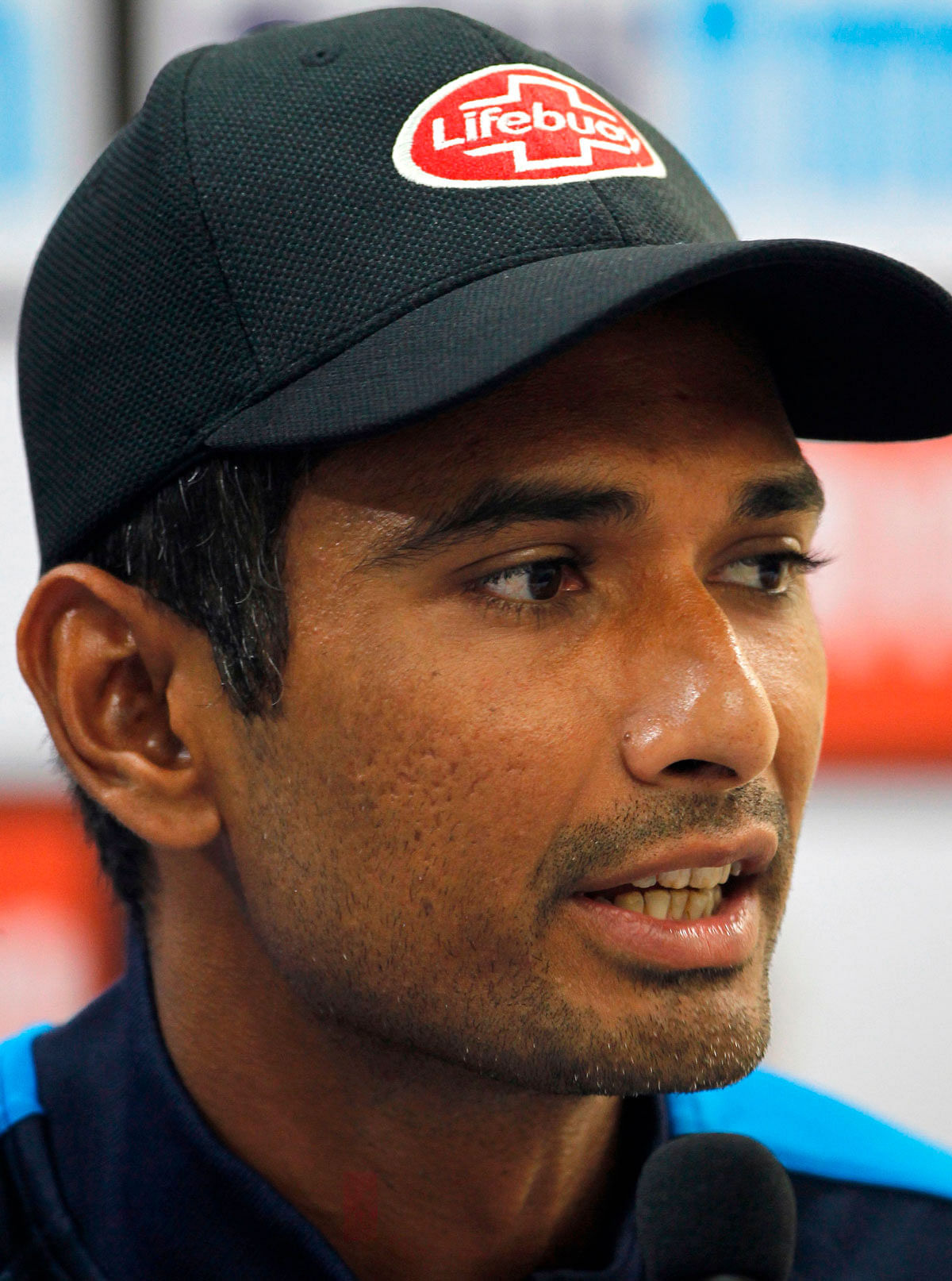 Bangladesh`s cricket team captain Mahmudullah Riyad speaks during a press conference at the Arun Jaitley Stadium in New Delhi on 2 November, 2019, ahead of the first T20 international cricket match of a three-match series between Bangladesh and India. Photo: AFP