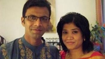 Journalist couple Sagar Sarwar (L) and Meherun Runi. Prothom Alo File Photo