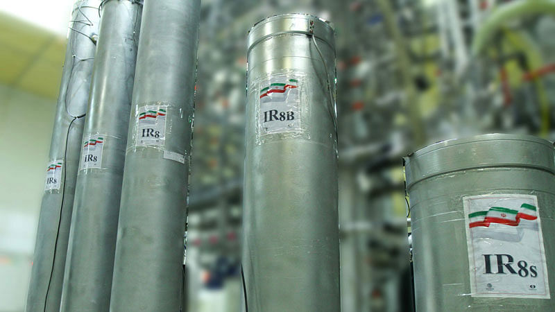 A handout picture released by Iran’s Atomic Energy Organization on 4 November shows shows the atomic enrichment facilities Nataz nuclear power plant, some 300 kilometres south of capital Tehran. Photo: AFP