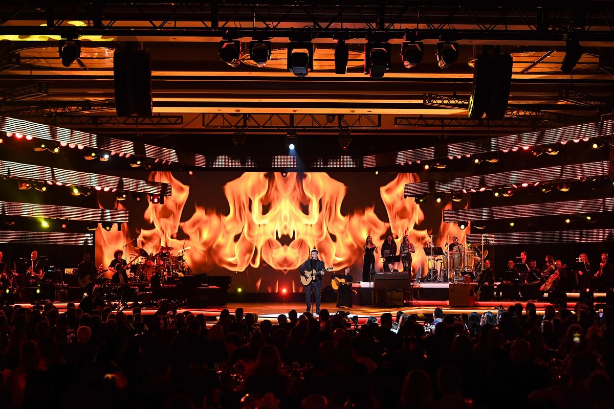 Spaniard musician Alejandro Sanz performs onstage during the Latin Recording Academy Person of the Year gala, honoring Colombian musician Juanes, during the 20th Annual Latin Grammy Awards in Las Vegas, Nevada, on 13 November 2019. Photo: AFP