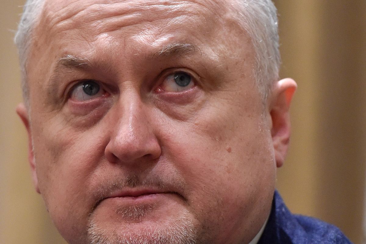In this file photo taken on 22 January 2019, RUSADA (Russia`s anti-doping agency) chief Yury Ganus gives a press conference in Moscow. Photo: AFP