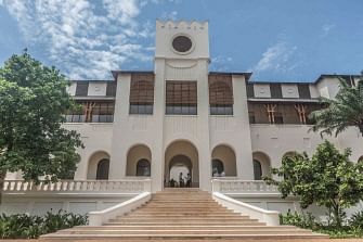 The former Palace of Governors of Lome has been converted into a center of art and culture. It opens his doors today in Lome on 22 November 2019. Photo: AFP
