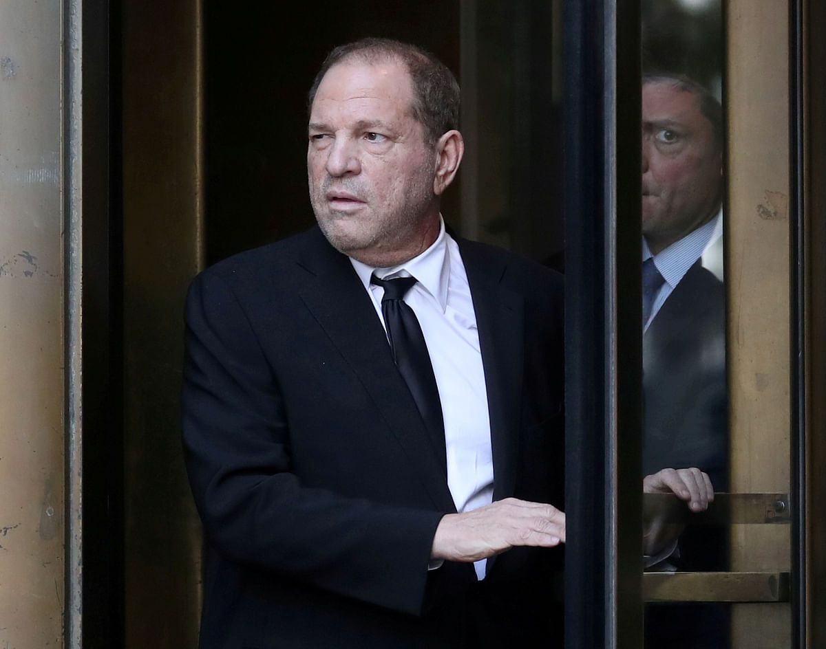 Film producer Harvey Weinstein leaves New York Supreme Court after his arraignment in his sexual assault case in New York, US on 26 August. Photo: Reuters