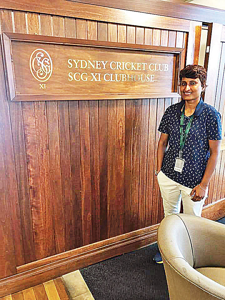 Fatema Jahara at New South Wales Cricket Academy, Australia. Photo: Collected