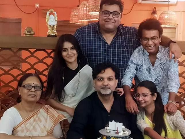 Rafiath Rashid Mithila is with Srijit Mukherji’s family members. Photo: Facebook