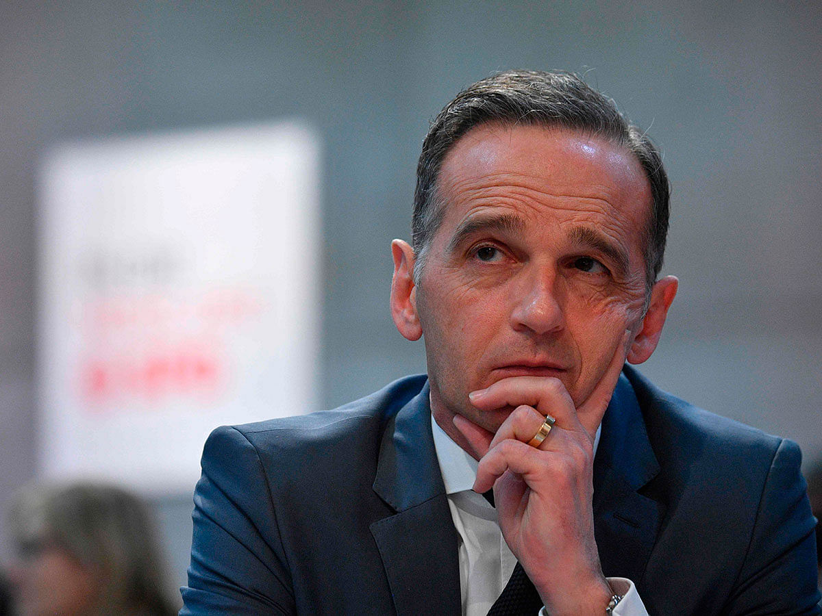 German Foreign Minister and SPD member Heiko Maas attends a congress of Germany`s social democratic SPD party in Berlin on Sunday. photo: AFP