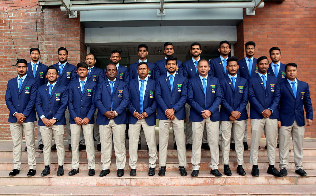 Bangladesh Men`s cricket team (U-23). Photo: Prothom Alo
