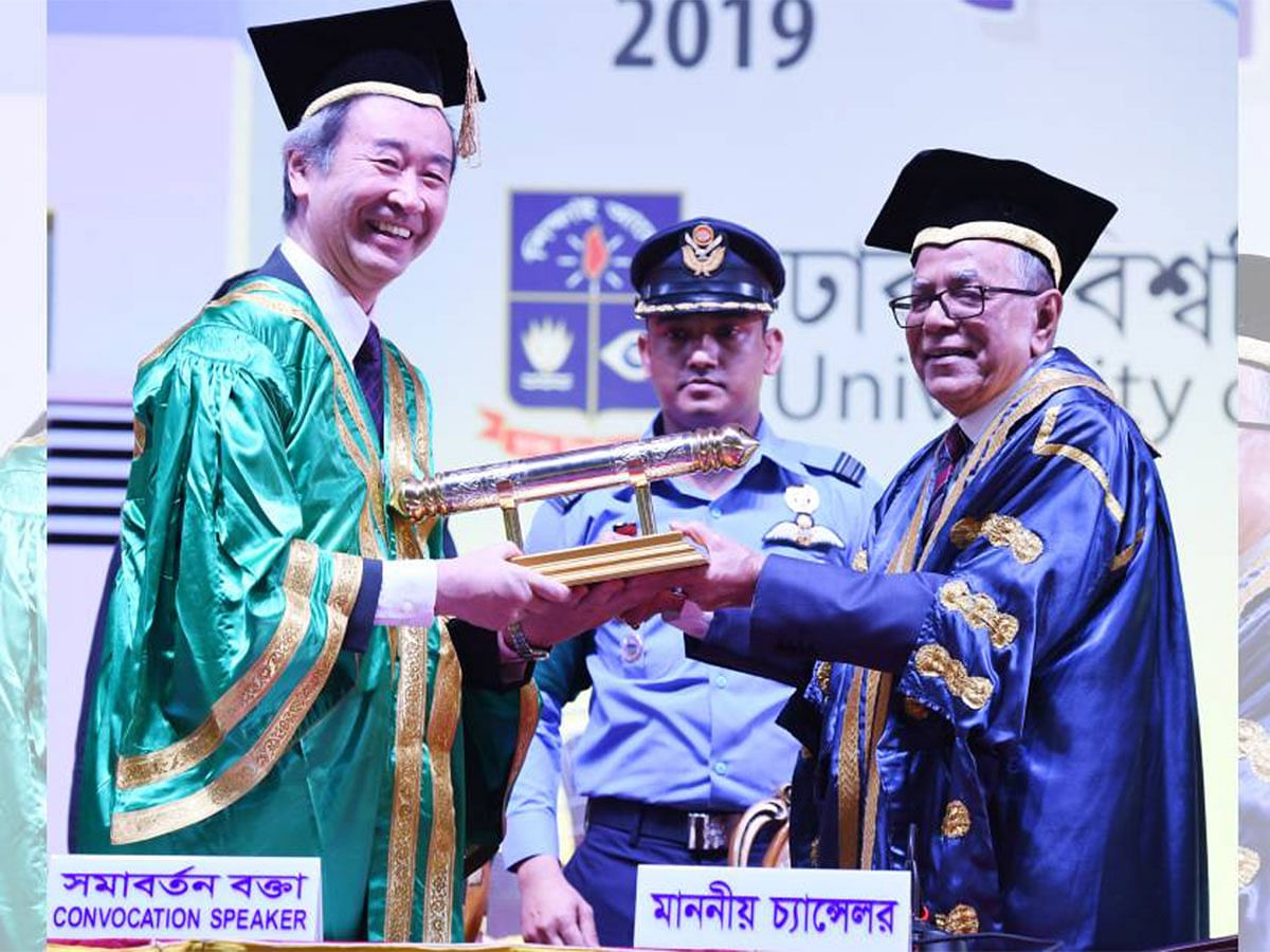 At the 52nd convocation of Dhaka University, president Abdul Hamid on Monday said commercial courses are turning public universities into business institutions disrupting the campus atmosphere. Photo: UNB