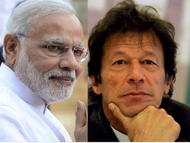 India prime minister Narendra Modi (L) and Pakistan prime minister Imran Khan. Photo: AFP