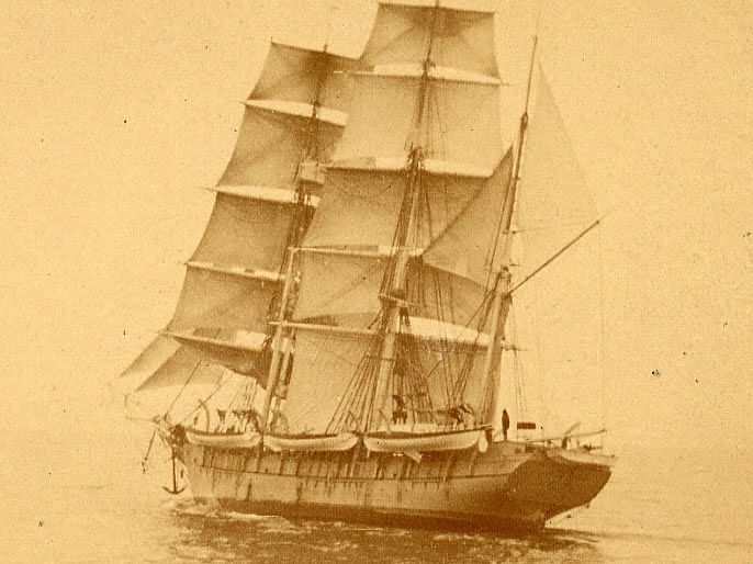 Undated Handout photograph of 19th century whaling ship the Fleetwing. Photo: Reuters