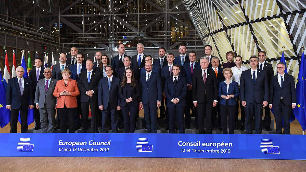 European  Union leaders. Photo--AFP