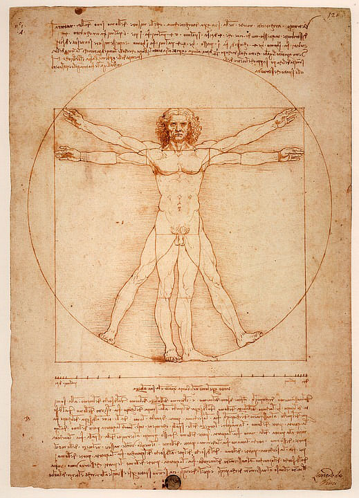 A sketch by Leonardo da Vinci taken from Pixabay