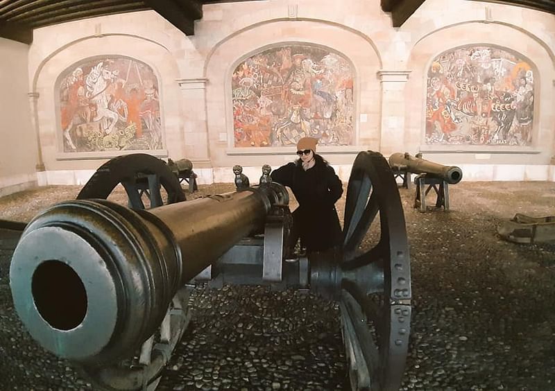 In the caption of this photo, Mithila wrote, “Kaman (Cannon in Bangla) Baby”. Photo: Facebook