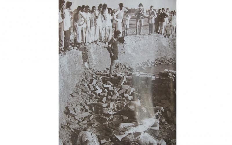 Rayer Bazaar killing field, showing bodies of Bangali leading intellectuals. Photo: Collected from the book on photographs of liberation war.