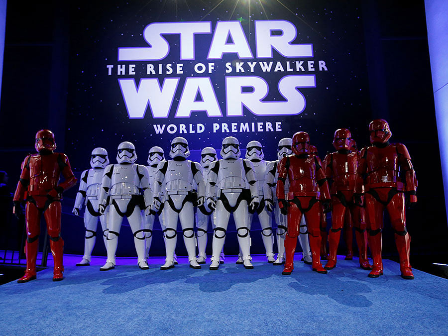 Stormtroopers are seen at the premiere for “Star Wars: The Rise of Skywalker” in Los Angeles, California, US on 16 December. Photo: Reuters