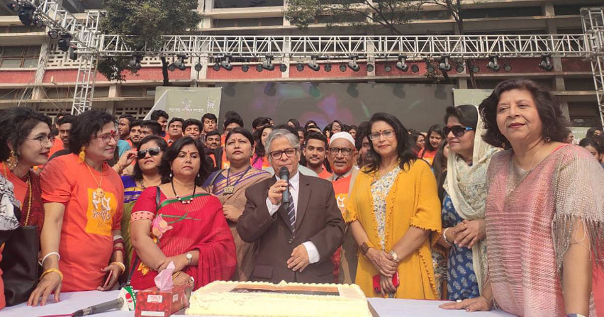 A two-day music festival of the music department of Dhaka University (DU) has begun. Photo: UNB