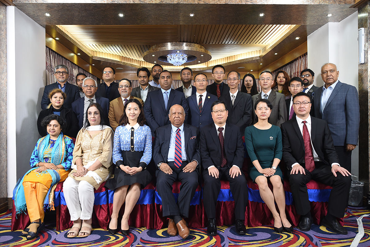 Participants of the 6th Joint Forum for China-Bangladesh Cooperation at conference held on 18 and 19 December in Dhaka