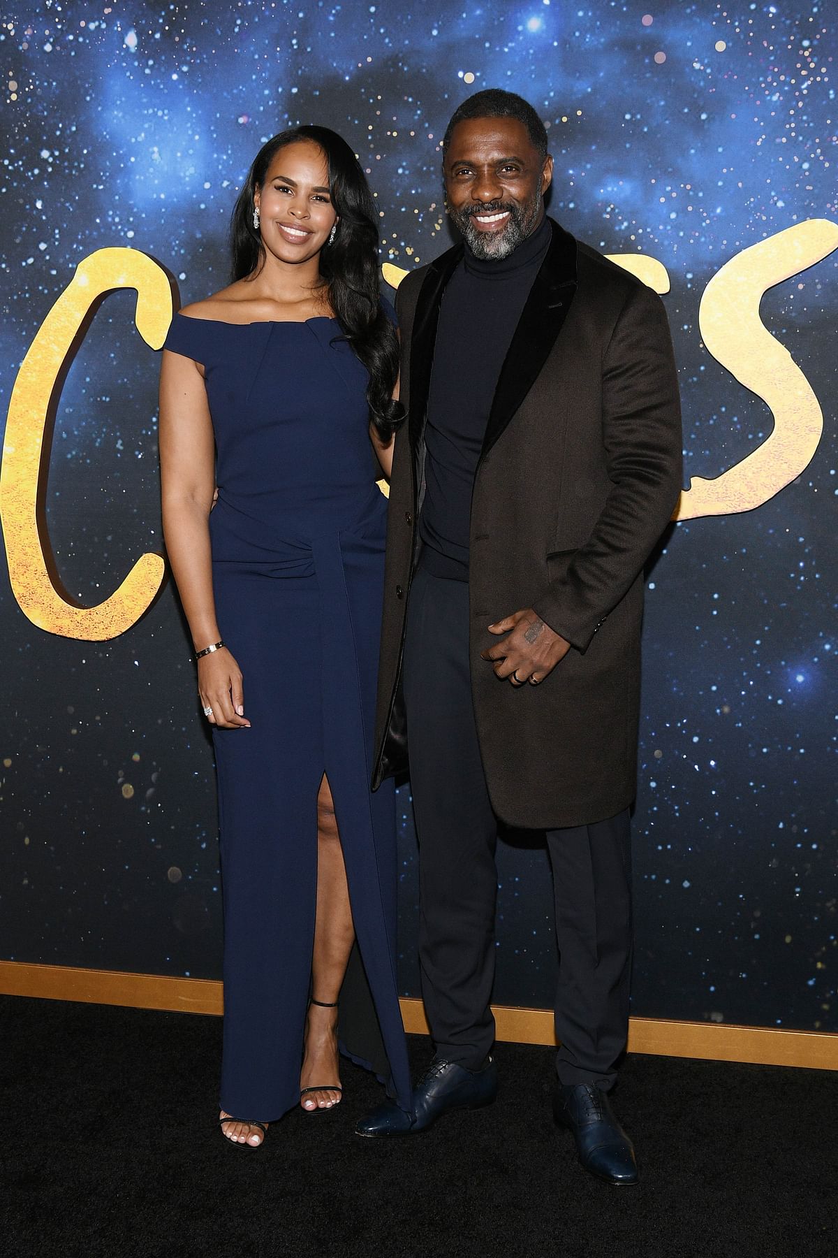 Sabrina Dhowre Elba and Idris Elba attend the world premiere of `Cats` at Alice Tully Hall, Lincoln Center on 16 December 2019 in New York City. Photo: AFP