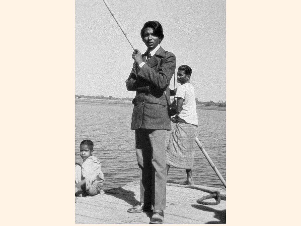 Fazle Hasan Abed in an undated picture taken in 1972 in Markuli, Sylhet. Photo: BRAC