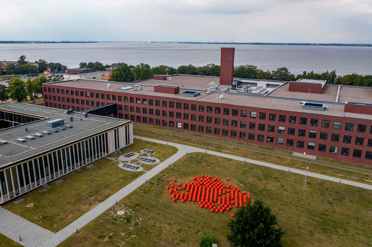 In this file photo taken on 7 August 2019 the research facilities of the Friedrich Loeffler Institute (FLI), the Federal Research Institute for Animal Health, are pictured on the island of Riems, Greifswald, northern Germany. Photo: AFP