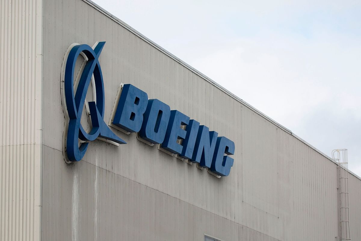 In this file photo taken on 12 March the Boeing logo is pictured at the Boeing Renton Factory in Renton, Washington. Photo: AFP