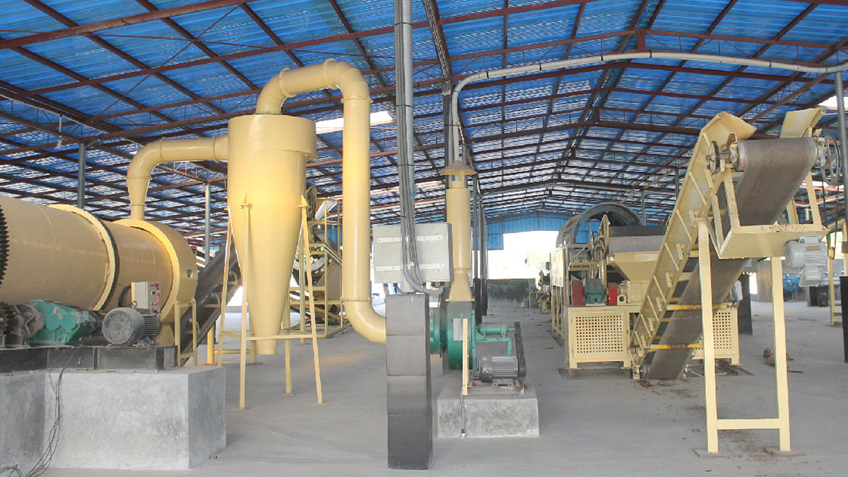 A waste treatment plant at Jhumjhumpur, Jashore. Photo: UNB
