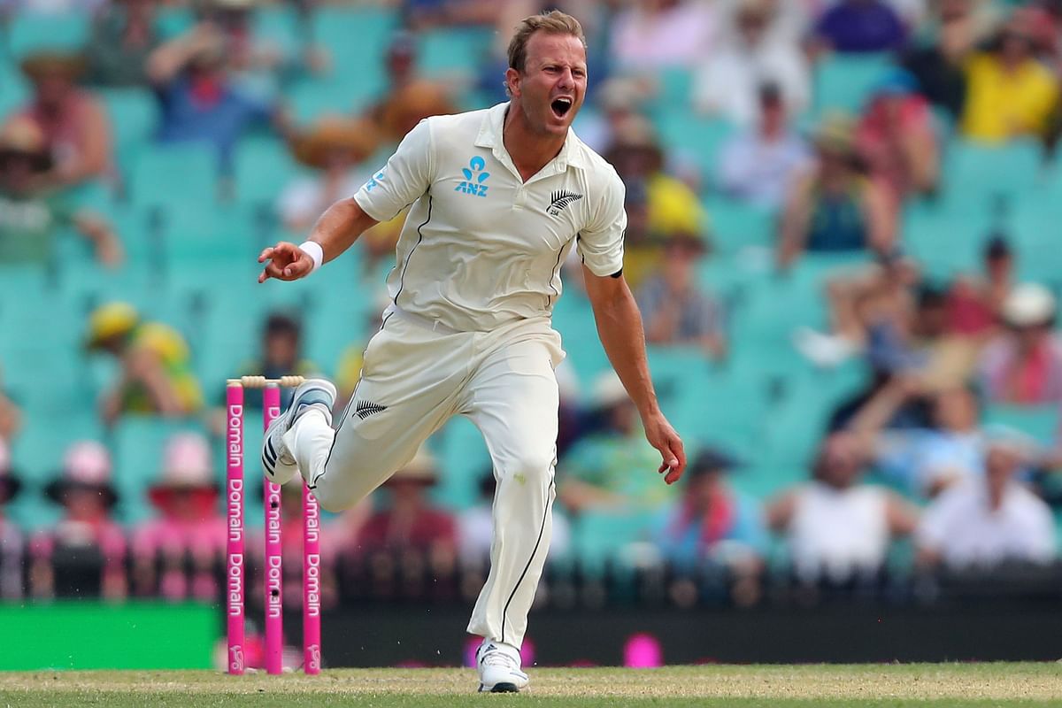 New Zealand’s Neil Wagner reacts during the second day of the third cricket Test match between Australia and New Zealand at the Sydney Cricket Ground in Sydney on 4 January 2020. Photo: AFP