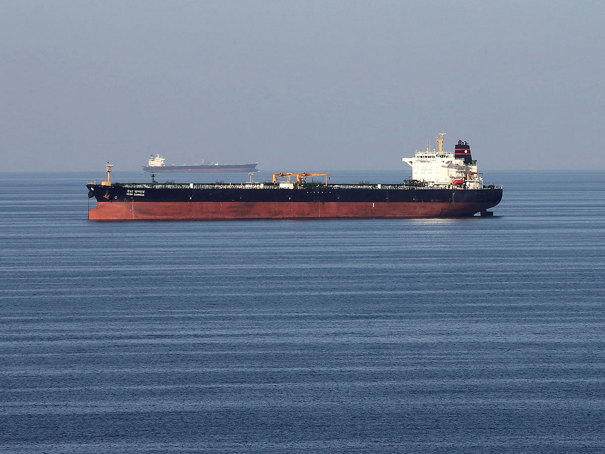 Oil tankers pass through the Strait of Hormuz, on 21 December 2018. Reuters File Photo
