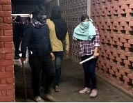 Masked goons attack students, teachers in Nehru University. Photo: IANS
