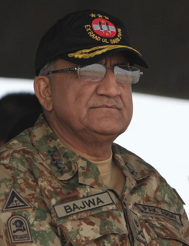 Pakistani Army General Qamar Javed Bajwa. AFP file photo