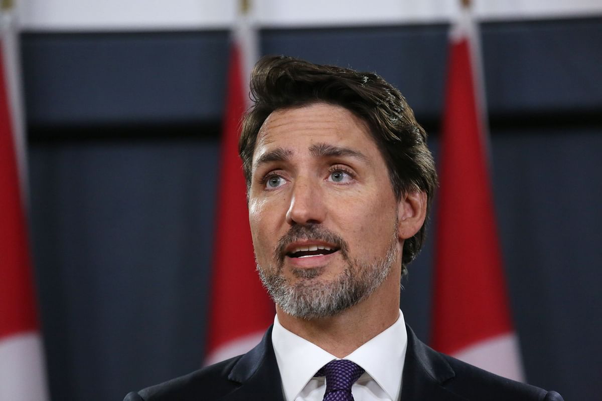 Canadian Prime Minister Justin Trudeau speaks during a news conference on 9 January 2020 in Ottawa, Canada. Photo: AFP