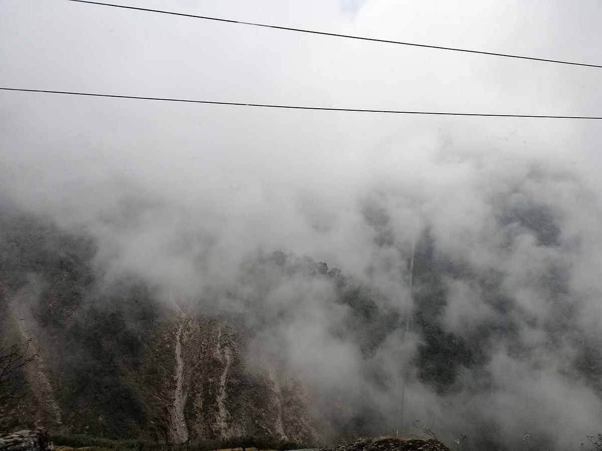 Part of the cloud-capped mountain. Photo: Toriqul Islam