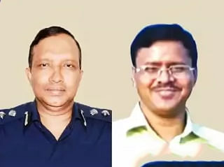 Suspended deputy inspector general (DIG) Mizanur Rahman (L) and suspended ACC director Khandaker Enamul Basir.