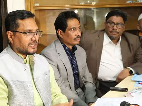 BNP candidate Abu Sufian speaks at a press conference at the BNP office in Chattogram city on 13 January 2019. Photo: Sourav Das